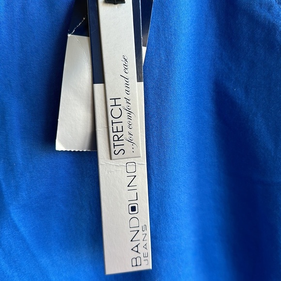 Bandolino Michele French blue new chinos with reversible belt, size 14 - Picture 5 of 9